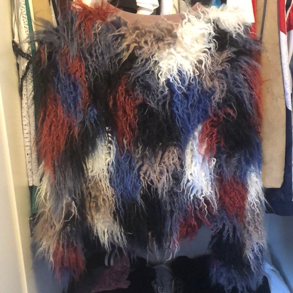 ASTR multicolored fuzzy jacket - Picture 2 of 3